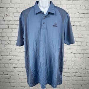 Tehama Legacy Hills Golf Club Polo Short Sleeve Blue Shirt Button Up Size 2XL